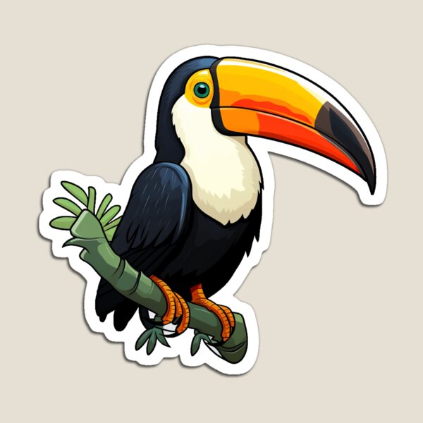 Artikel-Vorschau von Niedlicher Tucan-Liebesvogel, designt und verkauft von LudwikeArts.
