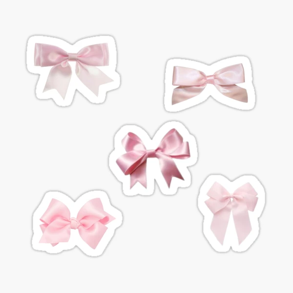 Pink Coquette Bows Pack Sticker for Sale by KenzieAnn1234