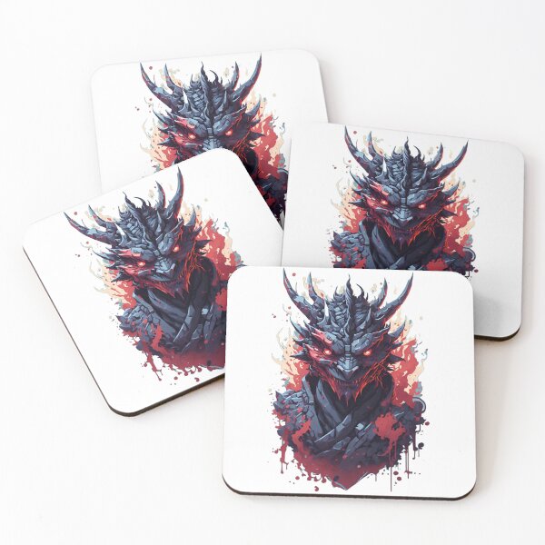 Item preview, flaming red dragon bust designed and sold by RabbitPrints.