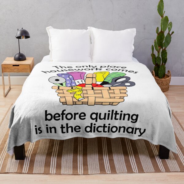 Item preview, QUILTING BEFORE HOUSEWORK  	 designed and sold by tgxcpjtg64.