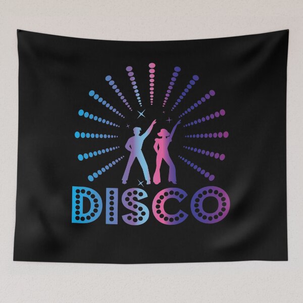 Artikelvorschau, Rosa blaue Disco 70er Disco Party - Disco Fashion entworfen und verkauft von SunnyBrand.