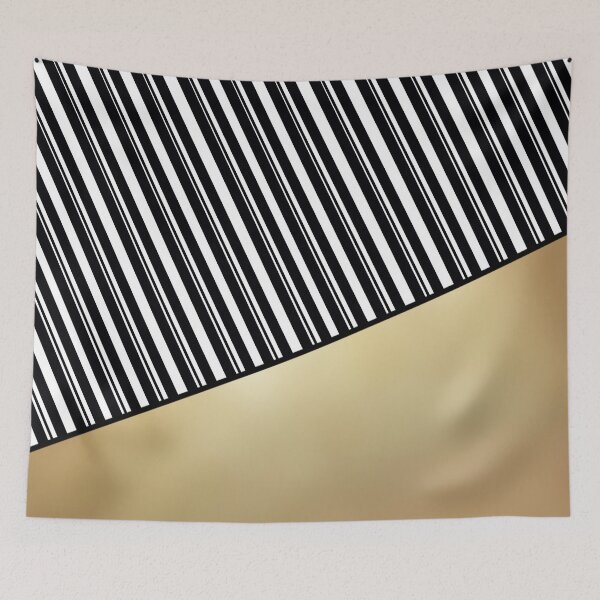 Item preview, Black Stripes and Gold designed and sold by JNTremblay.