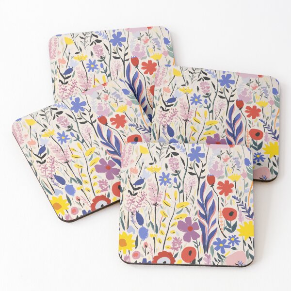 Item preview, Wildflower Whimsical Colourful Print designed and sold by meggydesigns.