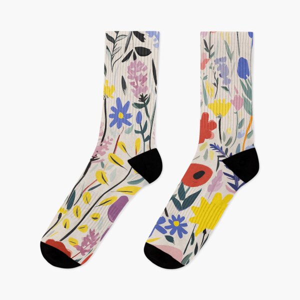 Item preview, Wildflower Whimsical Colourful Print designed and sold by meggydesigns.