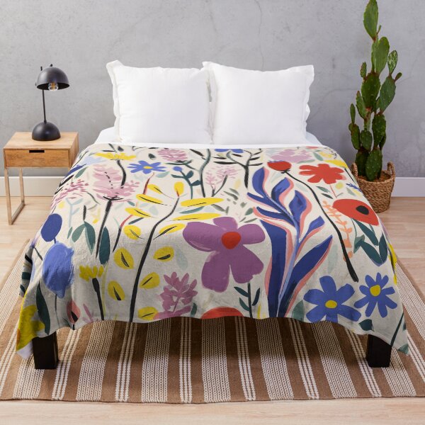 Item preview, Wildflower Whimsical Colourful Print designed and sold by meggydesigns.