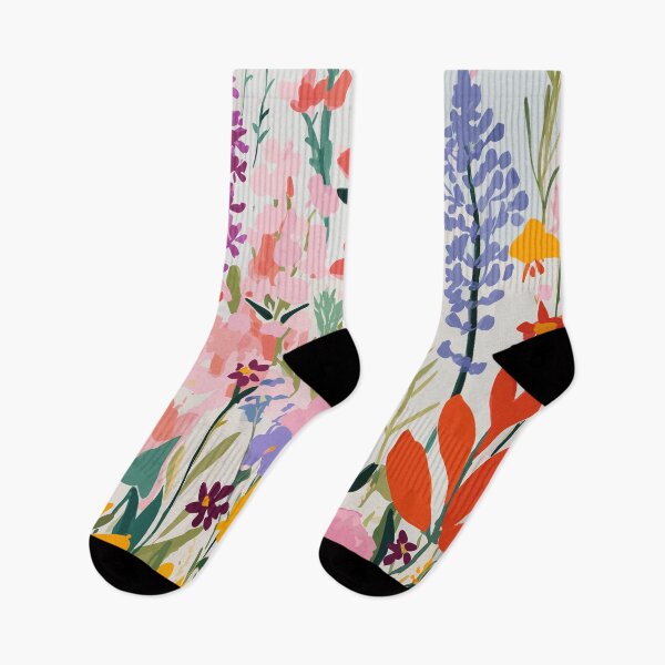 Item preview, Colourful Print Whimsical Wildflower designed and sold by meggydesigns.