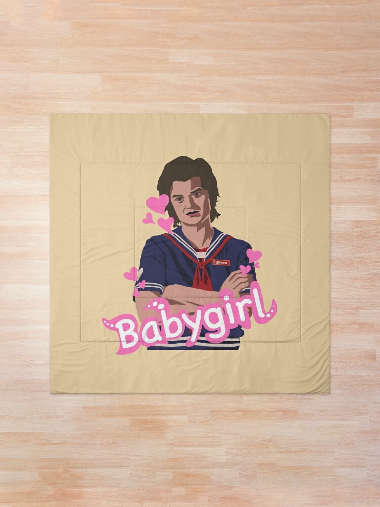 Comforter, Steve Harrington babygirl stranger things season 3 designed and sold by BabygirlDesign