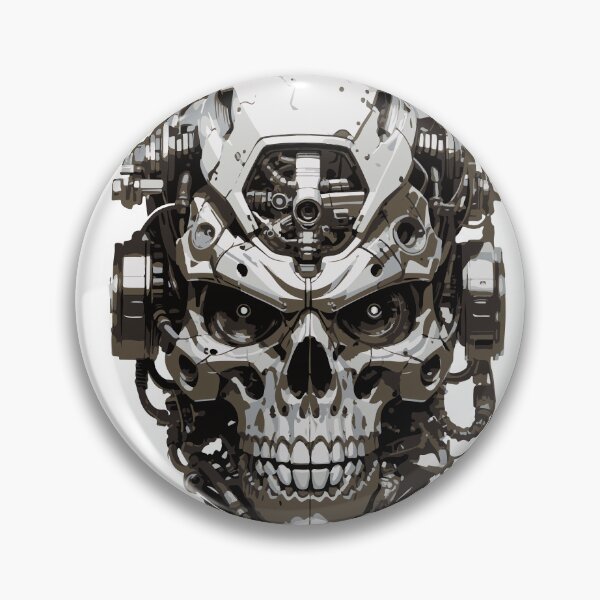 Item preview, skull cyborg grey  designed and sold by artistua.