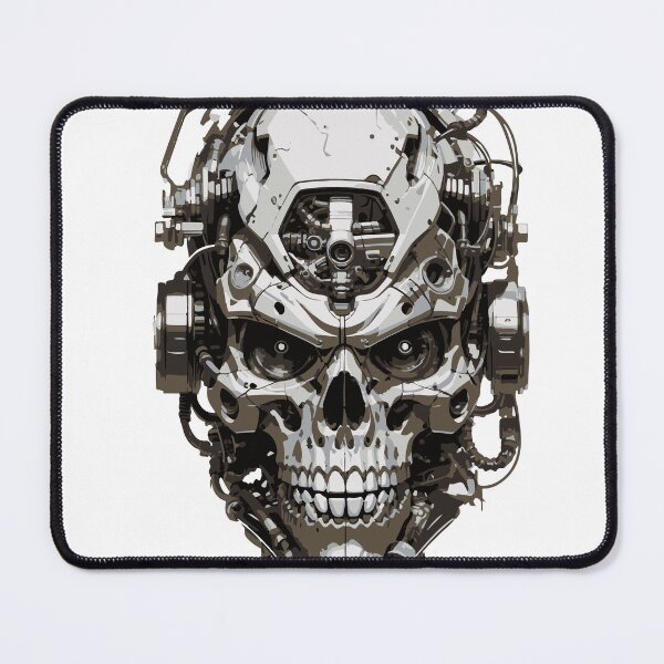 Item preview, skull cyborg grey  designed and sold by artistua.