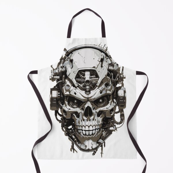 Item preview, skull cyborg grey designed and sold by artistua.