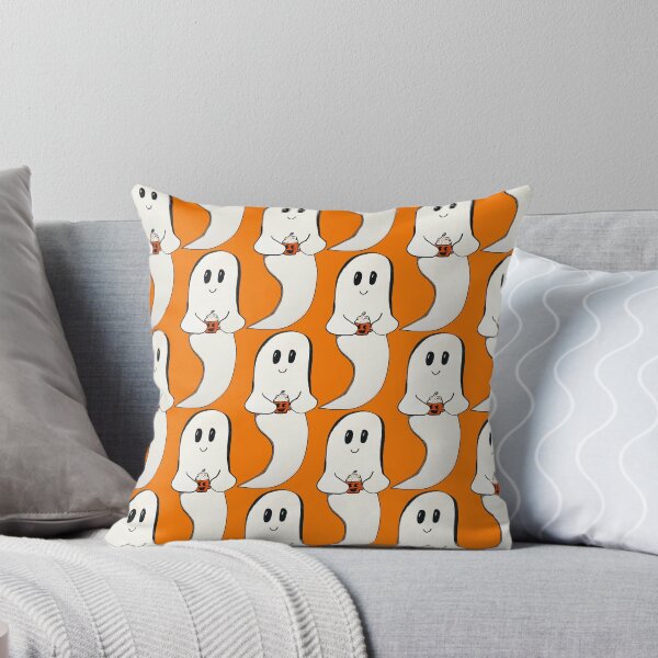 Item preview, Cozy Cocoa Ghostie - Orange designed and sold by HappyHauntings2.