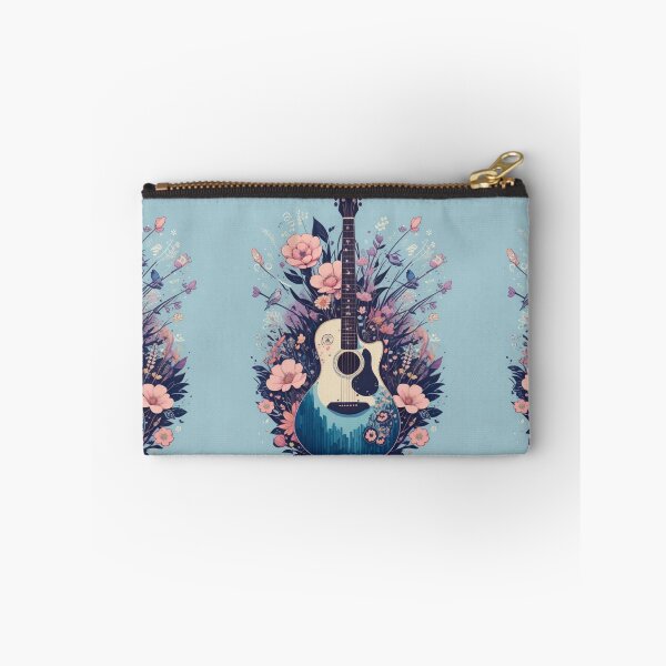 Item preview, Guitar and Floral Pattern Design: A Melody of Style | Buy Now designed and sold by JOY STORE 45.
