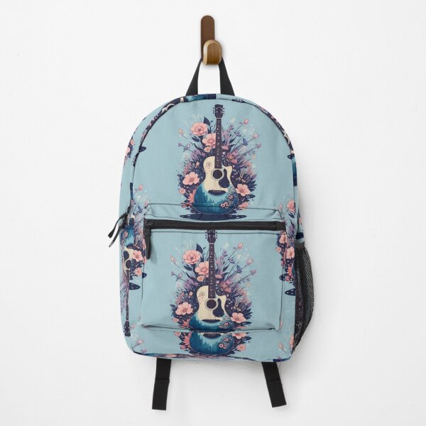 Item preview, Guitar and Floral Pattern Design: A Melody of Style | Buy Now designed and sold by JOY STORE 45.
