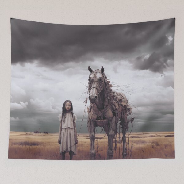 Item preview, Young Martian Child w Practice Horse designed and sold by Peter LOPEZ.