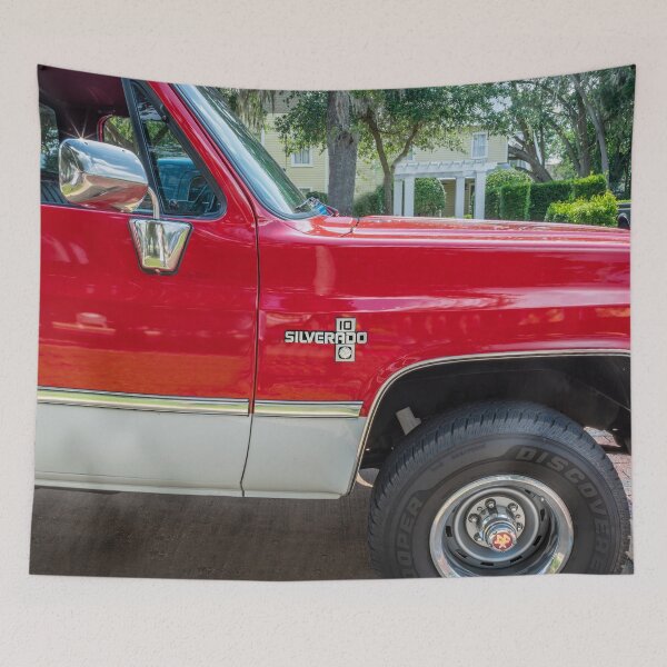 Item preview, 1984 Red Chevrolet C10 Silverado Pick Up Truck X111 designed and sold by RichFrancoCars.