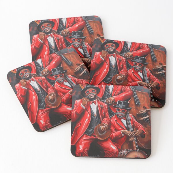Item preview, A Red Suited Jazz Band Players designed and sold by StudioRedKoala.