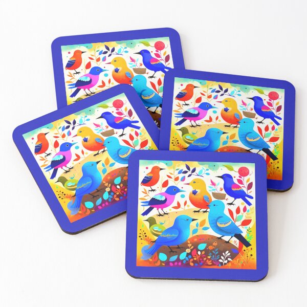 Item preview, Colorful cheerful birds. designed and sold by Natalia-Vlad.