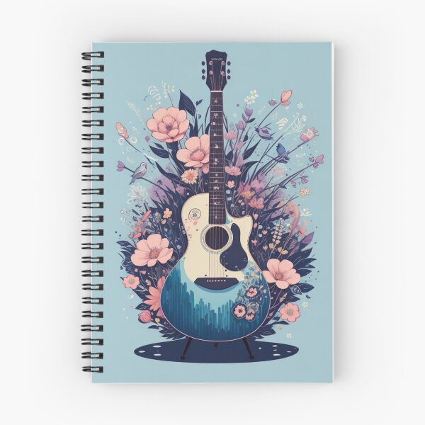Item preview, Guitar and Floral Pattern Design: A Melody of Style | Buy Now designed and sold by JOY STORE 45.