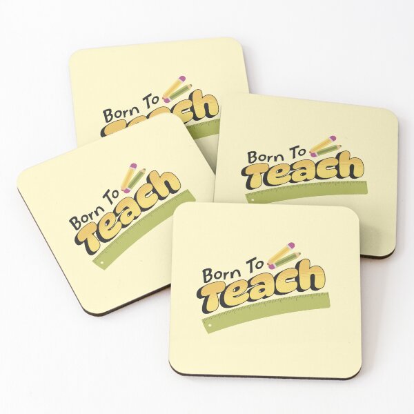 Item preview, Born To Teach. Fun school graphic for teachers designed and sold by PMCreative.