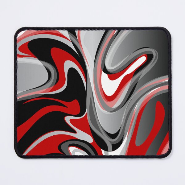 Item preview, Liquify - Red, Gray, Black, White designed and sold by Elsy's Art.