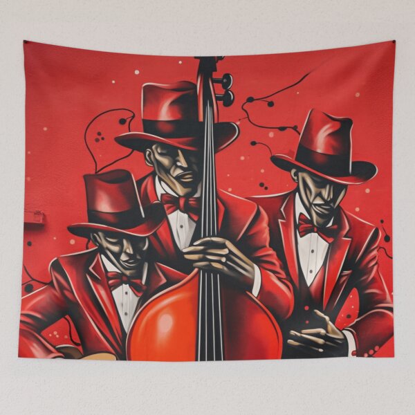 Item preview, A Red Suited Jazz Band Players designed and sold by StudioRedKoala.
