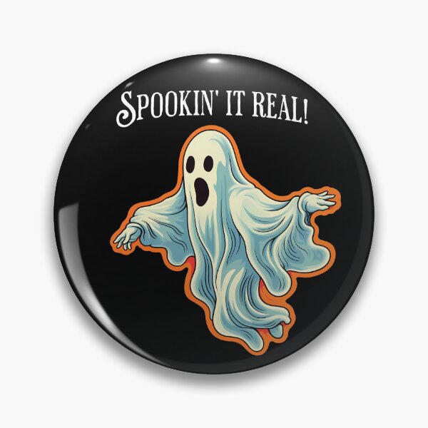 Item preview, "Spookin' it Real!" Ghost (Spookin' it Real is printed in white) designed and sold by Attorneygirl.