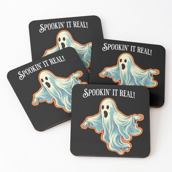 Item preview, "Spookin' it Real!" Ghost (Spookin' it Real is printed in white) designed and sold by Attorneygirl.