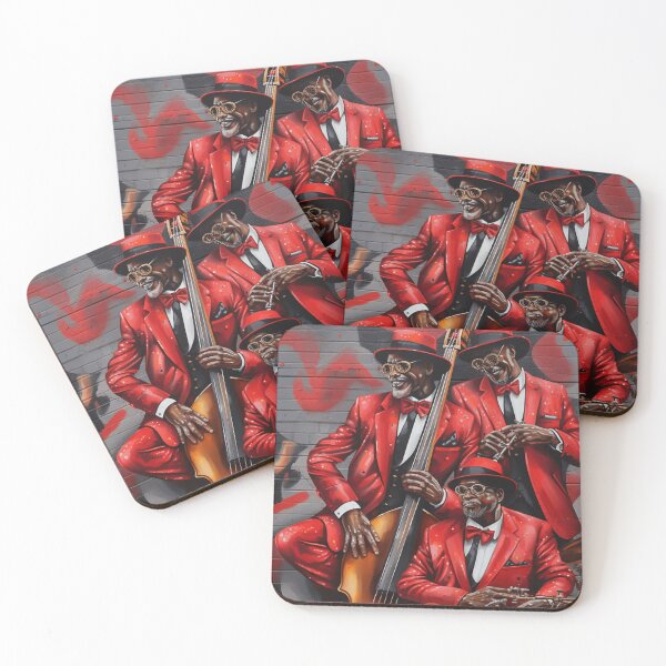 Item preview, A Red Suited Jazz Band Players designed and sold by StudioRedKoala.