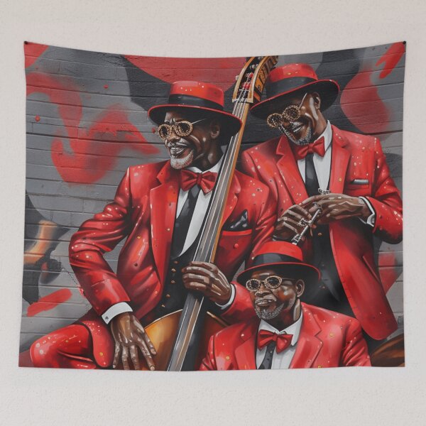 Item preview, A Red Suited Jazz Band Players designed and sold by StudioRedKoala.