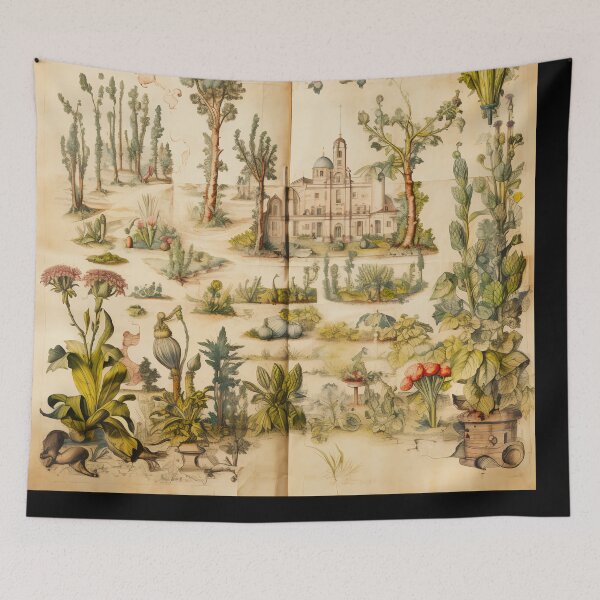 Item preview, Old Plant Drawings of Horticulture and Botany  designed and sold by BrandonArtWorld.