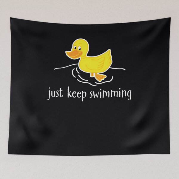 Item preview, Just Keep Swimming -- WHITE  	 designed and sold by anwdhmpshdl12.