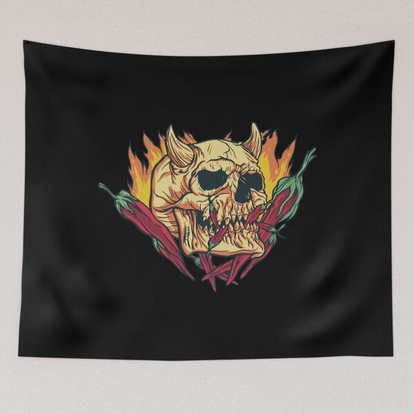 Item preview, Hot Sauce Chili Sauce Chilli Skull 	 	 	 designed and sold by tqaphfvwic98.