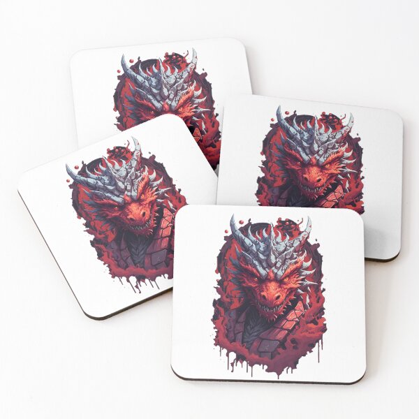 Item preview, flaming red dragon bust 2 designed and sold by RabbitPrints.