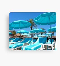 Sunbeds Canvas Print