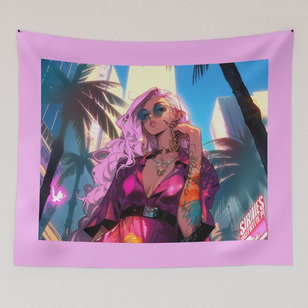 Item preview, 90s Anime Samantha in Dubai: Nostalgia Meets Glamour in a Timeless Adventure! designed and sold by RIAiCreations.