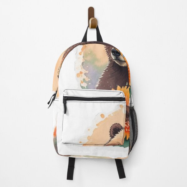 Item preview, Wild Grizzly Bear with Watercolor Flowers designed and sold by YourNameMatters.