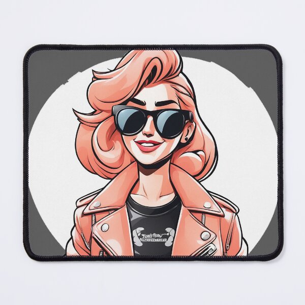 Item preview, a woman wearing a leather jacket  designed and sold by Enga6.