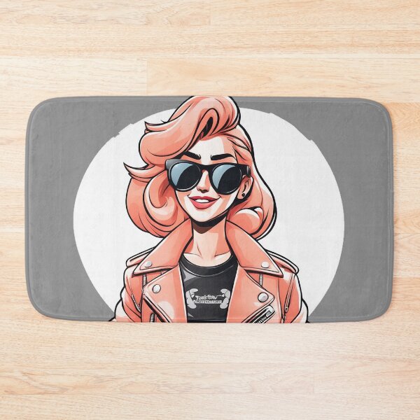 Item preview, a woman wearing a leather jacket  designed and sold by Enga6.