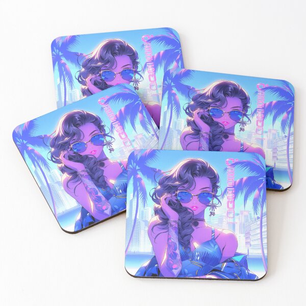 Item preview, 90s Anime Violet in Dubai: A Fusion of Nostalgia and Glamour in a Desert Oasis! designed and sold by RIAiCreations.