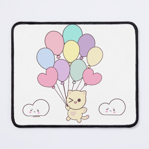 Item preview, kitten with balloons designed and sold by ArtStom.