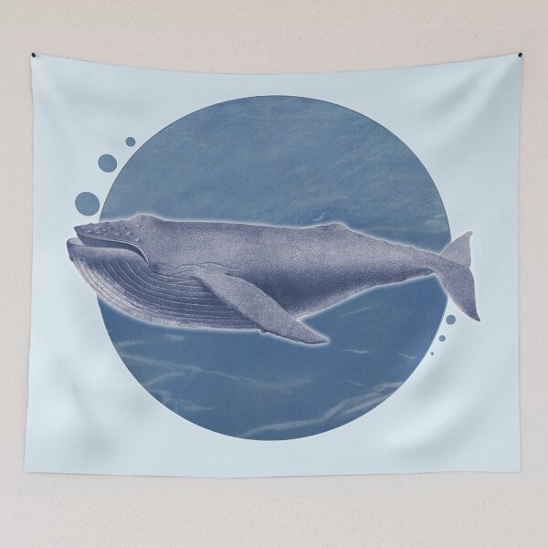 Item preview, The Humpback Whale. Vintage restored and reworked art by Mindthecherry. designed and sold by MINDTHECHERRY.
