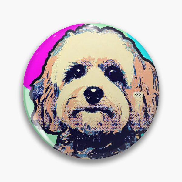 Item preview, Poodle Cross Pop Art Cockerpoo Cavpoo Labradoodle designed and sold by FunnehGacha.
