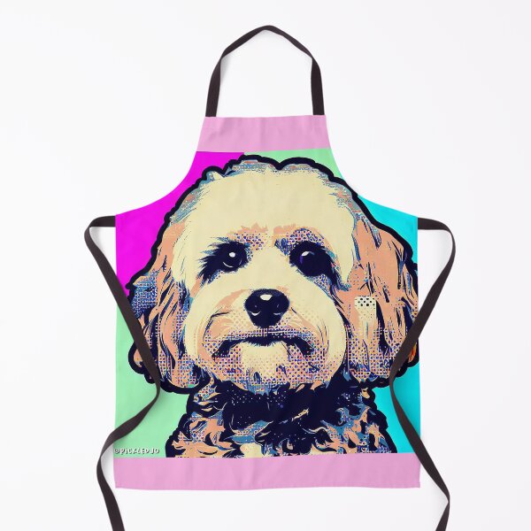 Item preview, Poodle Cross Pop Art Cockerpoo Cavpoo Labradoodle designed and sold by FunnehGacha.