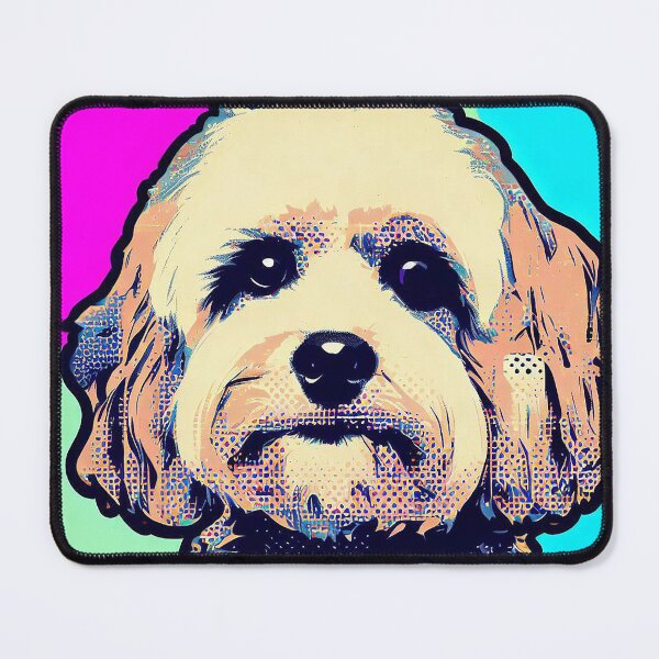 Item preview, Poodle Cross Pop Art Cockerpoo Cavpoo Labradoodle designed and sold by FunnehGacha.