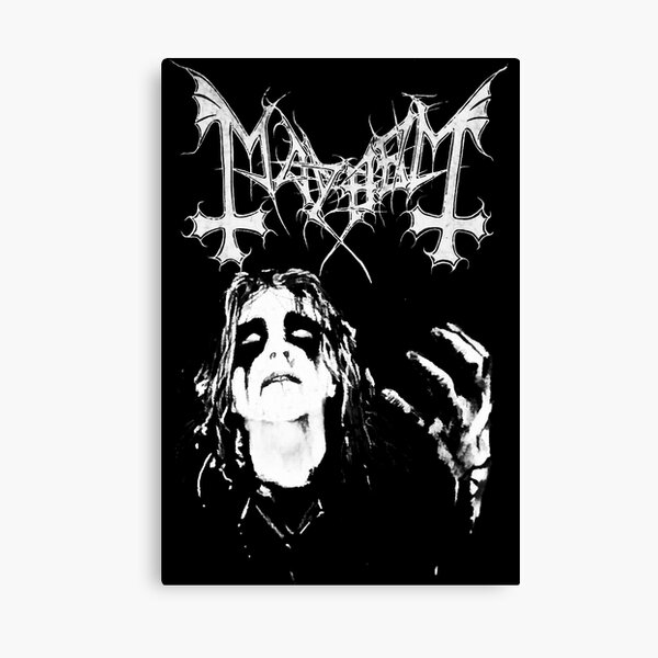 DEAD from MAYHEM, Black Metal Corpse Paint, Photo Canvas