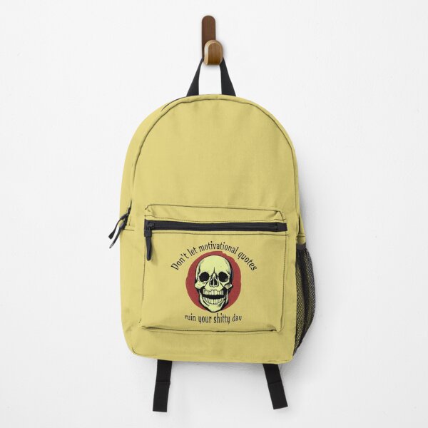 Item preview, Don't let motivational quotes ruin your shitty day vintage skull illustration designed and sold by wonderxwander.