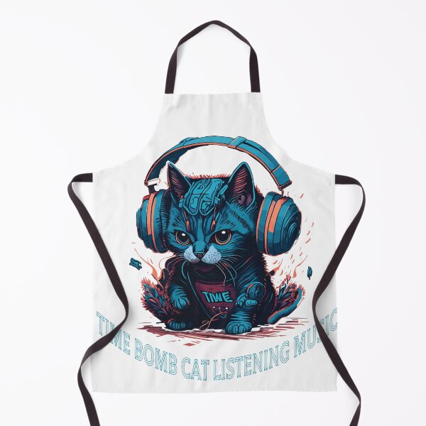 Item preview, Time bomb cat listening music designed and sold by Suldaanstyle.