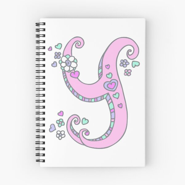 Item preview, Letter Y monogram flower and heart art designed and sold by Sarah Trett.