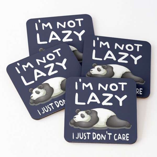 Item preview, Funny and cute Panda not lazy | i just dont care designed and sold by trendparrot.