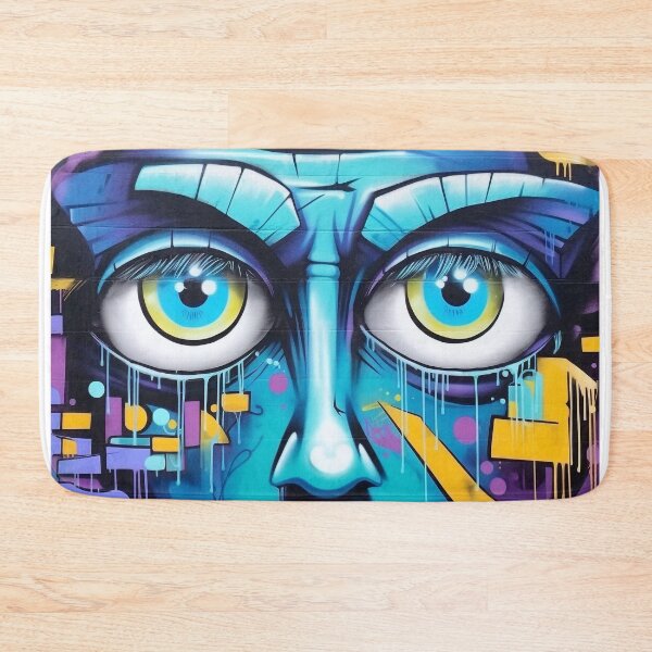 Item preview, Wide Eyed AI Generated Street Art designed and sold by And-So.